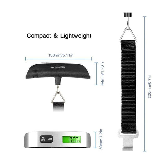 ميزان محمول فالجيب لوزن مختلف الحقائب و الاشياء